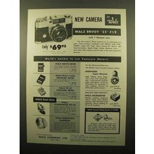 1959 Walz Envoy 35 Camera Ad!