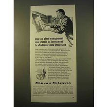1963 Marsh & MicClennan Insurance Ad - Data Processing