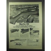 1963 Marlin 99 Rifle Ad - Best-Looking, Surest-Shooting
