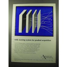 1969 American Appraisal Ad - Early Warning System
