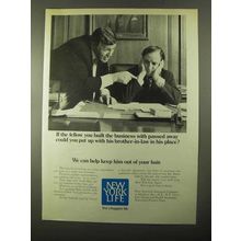1971 New York Life Insurance Ad - His Brother-in-Law
