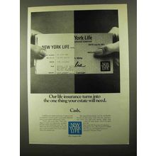 1971 New York Life Insurance Ad - One Thing Estate Need