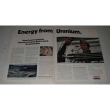 1974 Exxon Oil Ad - Energy From Uranium