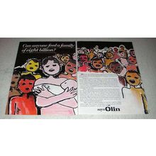 1976 Olin Chemicals Ad - Feed a Family of Eight Billion