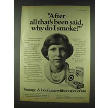 1978 Vantage Cigarettes Ad - After All That's Been Said