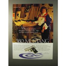 1995 Colt .380 Mustang Pistol Ad - So Many Shooters