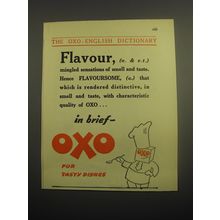 1948 OXO Cube Ad - The Oxo-English Dictionary Flavour