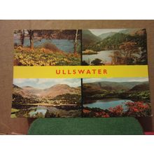 multiview, ULLSWATER, CUMBRIA used postcard.by Jarrold. 1962 pm #