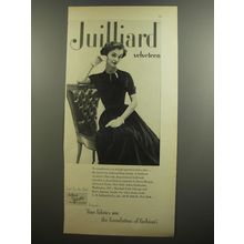 1952 Juilliard Juliette Separates by Owen-Morgan Ad - Juilliard Velveteen