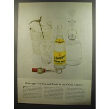 1953 Schweppes Tonic Water Ad - Schweppes - Gin-and-Tonic in the Grand Manner