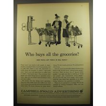 1960 Campbell-Ewald Advertising Ad - Who buys all the groceries?