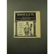 1960 Dutton Book Advertisement - Winnie Ille Pu by Alexander Lenard