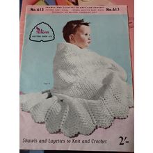 patons baby knitting pattern book #613