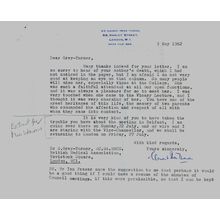 Clement Price Thomas Welsh Surgeon To King George VI Hand Signed Letter