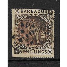 BARBADOS 1873 5/- USED SG64 SPACEFILLER