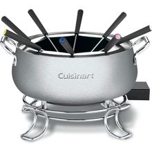 Cuisinart Fondue Pot, 3 Quart, for Chocolate, Cheese, Broth, Oil, Stainless Stee
