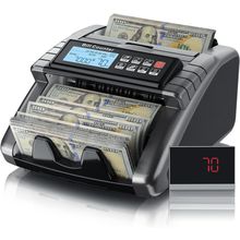 AL1000 Money Counter Machine with Value Counting, Support Dollar and Euro, UV, M