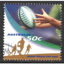 AUSTRALIA 2003: RUGBY WORLD CUP - 50c USED (G5)