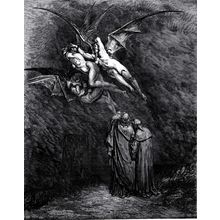 The Furies Before the Gates of Dis Poster Canvas Print A0 A1 A2 A3 A4 Art Wall