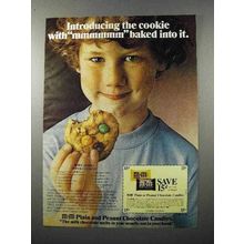 1979 M&M's Candy Ad - Cookie With mmmmmm Baked into