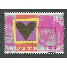 AUS 1996 45c 'ST VALENTINES DAY' FINE USED (EBID47-954)