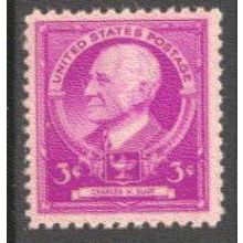 871 3c Charles Eliot Just Clears MNH BA0442