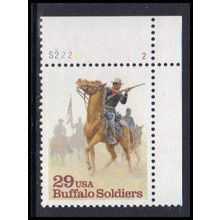 2818 29c Buffalo Soldiers Very Fine MNH P#S UR S222 2 KA9613