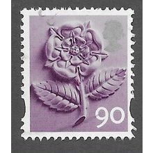 ENGLAND 90P 'TUDOR ROSE' (EN20) FINE USED (EBID76-243)
