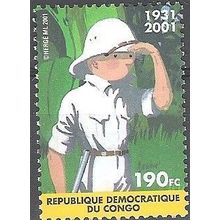 RDC 2001 COB 2092 Neuf ** Cote (2016) 2.50 Euro Tintin au Congo emission commune