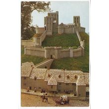 The Model Castle and Village Corfe Castle Dorset Postcard HCC3