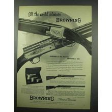 1954 Browning Ad - Superposed Shotgun Grade II +