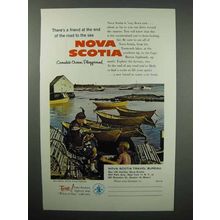 1961 Nova Scotia Canada Tourism Ad - Road to the Sea