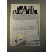 1987 Dove Soap Ad - Woman Gets Face Lift at Home