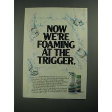 1987 Dow Bathroom Cleaner Ad - Now We're Foaming at the Trigger