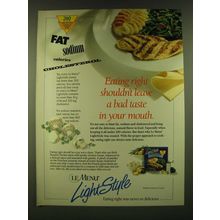 1990 Le Menu LightStyle Herb Roasted Chicken Ad - Eating right