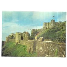 DOVER CASTLE, KENT used postcard 1989 postmark =