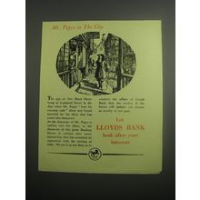 1948 Lloyds Bank Ad - Mr. Pepys in The City