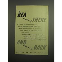 1948 BEA British European Airways Ad - BEA takes you there