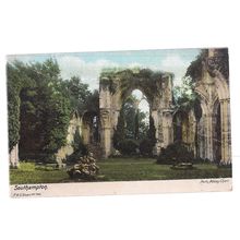 NETLY ABBEY CHOIR, SOUTHAMPTON used antique postcard by F G O Stuart..1906 pm