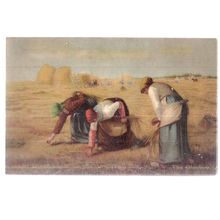 THE GLEANERS by J F Millet unused antique postcard by Misch & Stock =