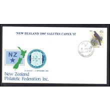 Cover New Zealand CAPEX '87 (Cachet-U/A) Box0169