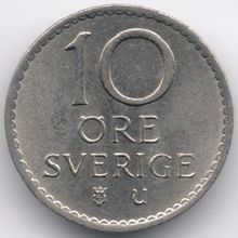 Sweden : 10 Öre 1964