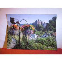 DUNSTER CASTLE, SOMERSET used postcard 1998 pm =