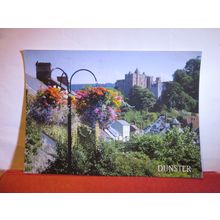 DUNSTER CASTLE, SOMERSET used postcard 1998 pm #