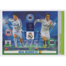 Panini Adrenalyn XL Ch League Cards 2014-15 #357 Ronaldo / Bale (Real Madrid CF)