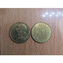 France Republic 1996 20 Centimes Coin
