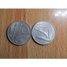 Italy 1974 10 Lire Coin