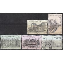 Belgique 1993 Michel 2564 - 2568 O Cote (2008) 1.50 € Châteaux Cachet rond