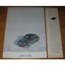 1961 Jaguar 3.8 Sedan Advertisement - Behaves like a sports car