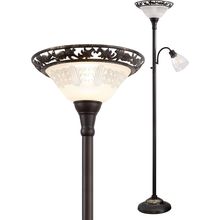 Floor Lamps for Living Room, 70" Floor Lamp Standing Torchiere Lamp with Etched
